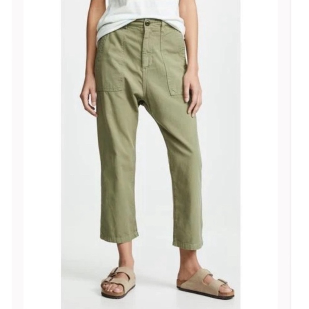 The Great Ranger Army Green Utility Pants Cropped Size 28